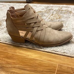 Tan booties